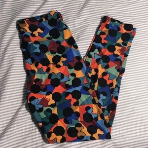 geometric mickey leggings